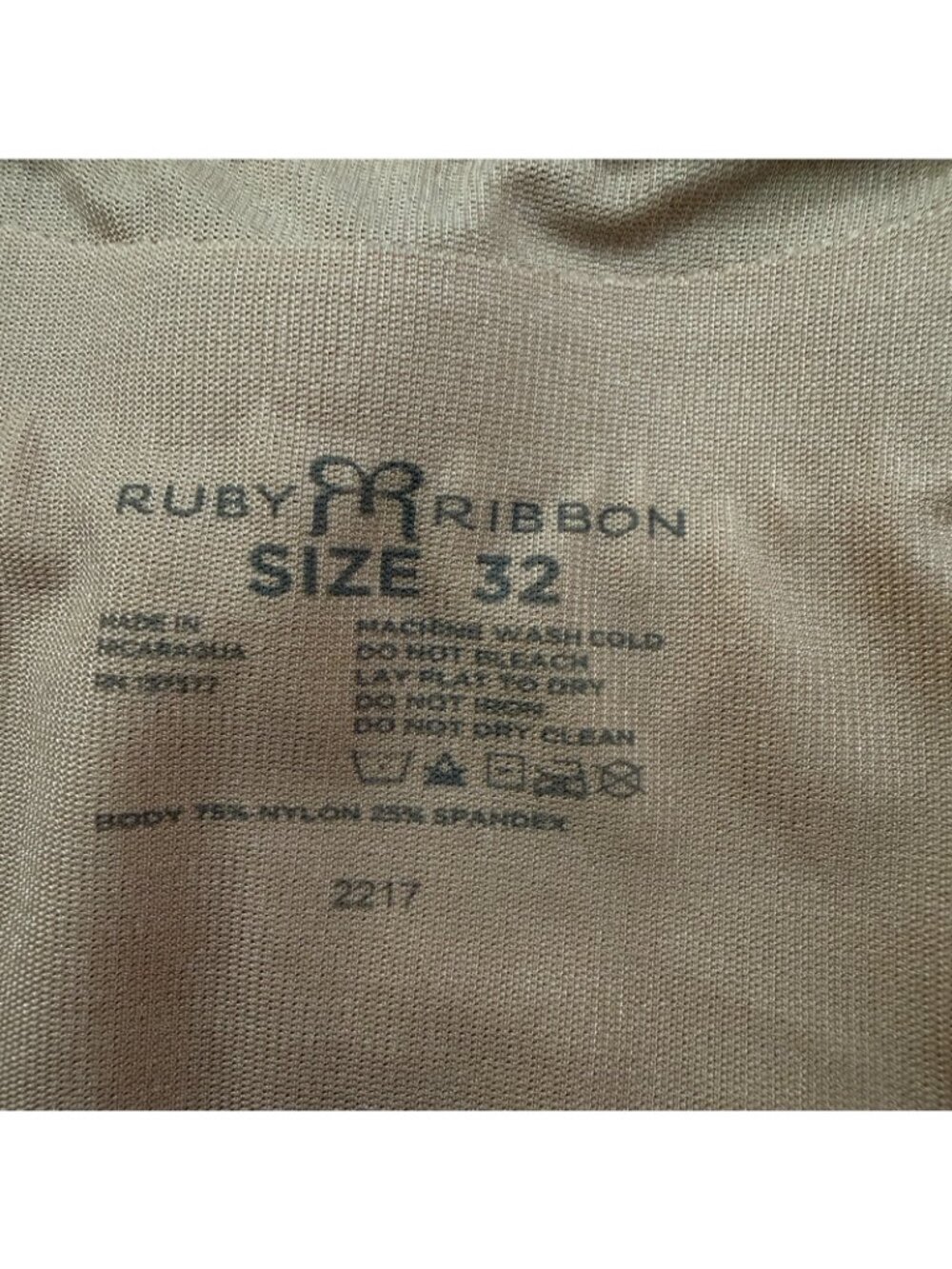 Ruby Ribbon Camisole Womens Size 32 Tank Top Shapewear - Picture 5 of 5